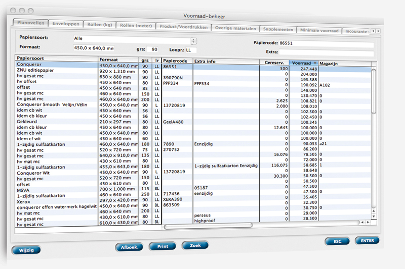 Inventario, papel y FSC