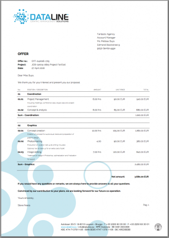 Templates voor snelle offertes
